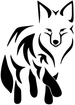 wonder4life Cute Fox Helmet Car Window Vinyl Reflective Wall Modification Design Car Stickers 15 cm