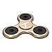Trianium Fidget Spinner [Tri-Ranger Classic Charcoal-Black/Gold] Phone Stress Reducer toys for Kids, Adult [Flick+Spin] Single/both Hands Finger Figit Spinner Toys Perfect For Anxiety,Autism,Boredom