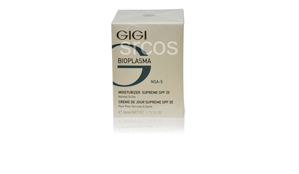 gigi bioplasma moisturizer supreme spf 20