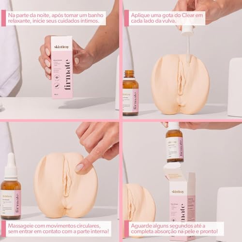 Kit Clareador e Firmador Íntimo Skintimy Clear + Firmate | Séruns para Região Íntima Externa | Uso Diário