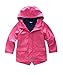 Hiheart Boys Girls Waterproof Rain Jacket Fleece Lined Softshell Coat
