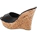 Fashion Focus Womens Ardo-42 Popular Wedge Sandal,Black,8.5