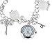 Coromose Women Girl Quartz Charms Bracelet Wrist Watch