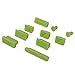 HDE 10pc Anti-Dust Silicone Rubber Port Plugs for MacBook Pro Retina Green)
