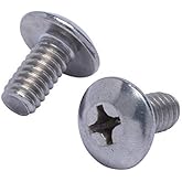 1/4"-20 x 1/2" Stainless Truss Head Phillips Machine Screw, (50 pc), 18-8 (304) Stainless Steel Machine Screws, UNC Full Thre