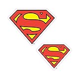 Enjoy It DC Comics Justice League Superman Logo Car Stickers, 2 Pieces, Outdoor Rated Vinyl Sticker Decal