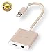 iPhone 7 Adapter and Splitter Charge Audio Play Simultaneously Robust Casing Convenient Quad Color Options