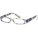 Gamma Ray Women's Reading Glasses - 4 Pairs Ladies Fashion Readers for Women - 3.50