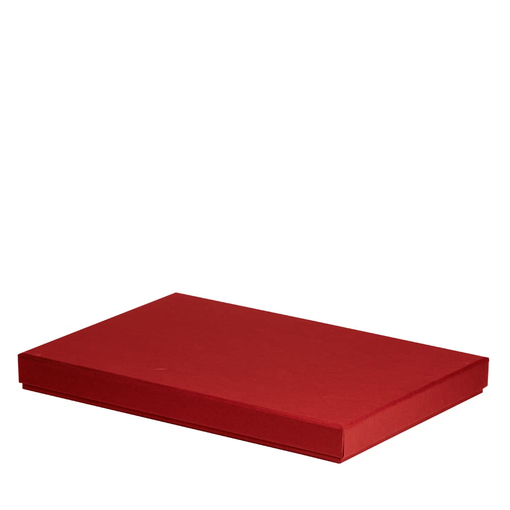Rössler Boxline 13521453360 Cardboard Box Rectangular Suitable for DIN A4 Red Pack of 1