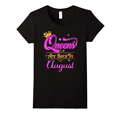 Womens Girls Are Born In August Shirts Small Black Desertcart