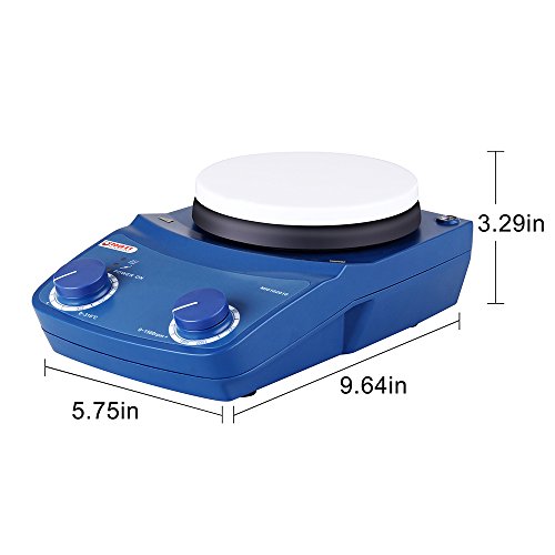 Four E's Scientific 5 inch 50-1500rpm Lab Magnetic Hotplate Stirrer - Thumbnail 3