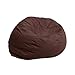 Flash Furniture Small Solid Brown Kids Bean Bag Chair -, DG-BEAN-SMALL-SOLID-BRN-GG
