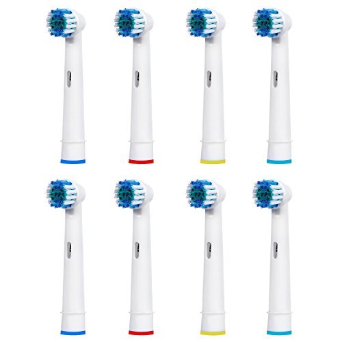 E-CronÂ® Replacement Toothbrush heads Compatible With Electric Toothbrush Oral B Precision Clean (EB17-4),8 pcs (2x4)