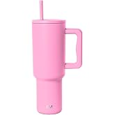 Simple Modern 40 oz Trek Tumbler with Handle and Straw Lid | Cup Holder Friendly Insulated Stainless Steel Travel Mug | Drago
