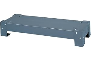 Durham 364-95 Gray Cold Rolled Steel Drawer Cabinet Base, 33-3/4" Width x 5-3/4" Height x 12-1/4" Depth