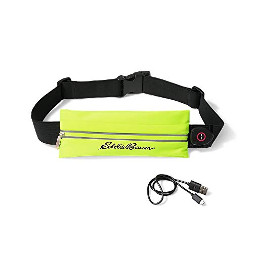 Eddie Bauer Unisex-Adult Light-Up Rechargeable Waistbelt, Yellow Regular ONESZE