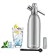 Baskiss Soda Siphon Maker, Making Sparking Water for Juice Drinks Cocktail, 1 Liter