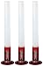Life Gear LED Emergency Road Flares 3-Pack, Reusable Safety Glow Stick with Flasher & Magnetic Bases - Batteries Included