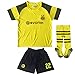 LES TRICOT 2018/2019 BVB Home #22 Christian PULISIC Soccer Kids Jersey Shorts Socks Set Youth Sizes