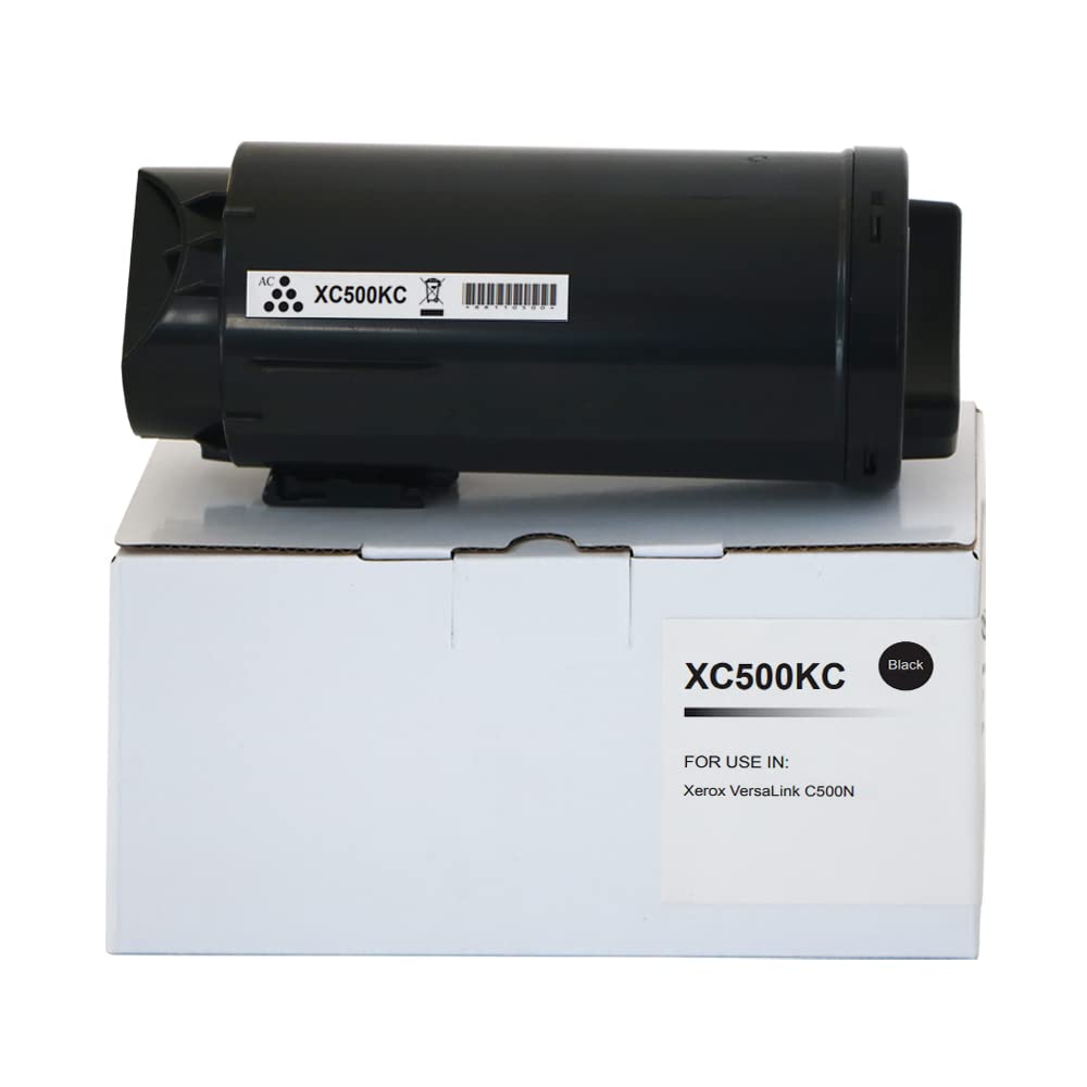 Xerox Compatible Versalink C500 Black Toner 106R03862 (C50X),Compatible with the Xerox VERSALINK C500 VERSALINK C500DN VERSALINK C500N VERSALINK C505 VERSALINK C505S