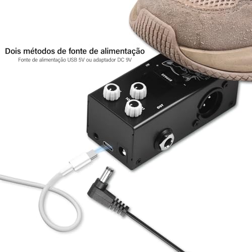 KINGSTER M-VAVE Pedal de Guitarra com 25 Gabinetes de Guitarra, 7 Gabinetes de Baixo, Importação de IR do Usuário, Equalizador de 9 Bandas, Saída XLR, Conector de Fone de Ouvido