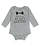 Mini Era Baby Boys' 2 Piece Gentleman Tie Cute Twins Long Sleeve Bodysuit (0-3 Months)