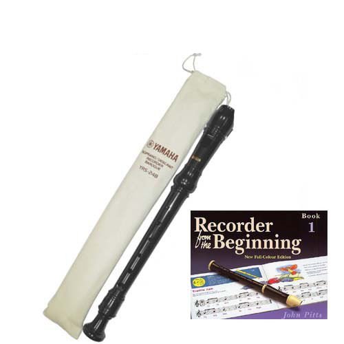 Yamaha Descant YRS24BUK school recorder with Book 1Yamaha Descant