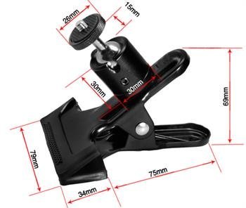 Desk Pipe Handlebar Rotating Clip Clamp Mount Holder Stand for Logitech Webcam C922x C922 C930e C930 C920 C615