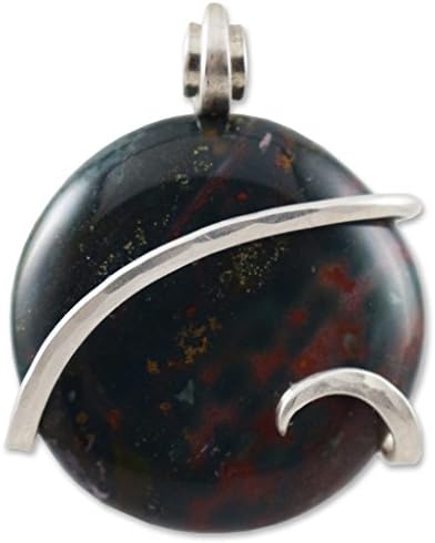 Bloodstone Pendant Necklace by Stones Desire