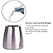 LOTUS LIFE Ashterior Ashtray with lid for cigarettes windproof stainless steel outdoor indoor (Large)