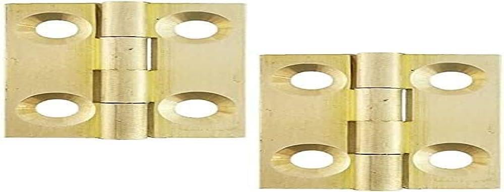 Merriway BH03469 (2 Pcs) 25mm (1 inch) Solid Brass Butt Hinge - Pack of 2 Pieces