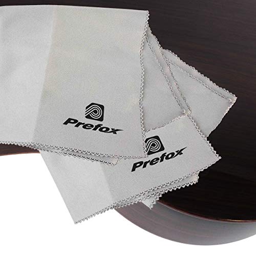 Guitar Cleaning Polishing Cloth Microfiber Pack of 2 Pcs for Universal Musical Instruments Guitar, Bass, violin, Keyboard, clarinet, saxophone, piano etc - Thumbnail 2