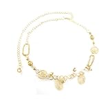 Hoops Metal Beads Decor Adjustable Waist Chain Belt for Women