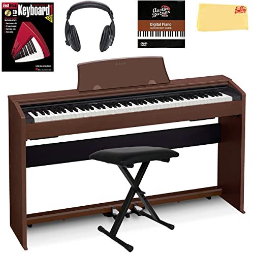 Casio Privia PX-770 Digital Piano - Brown Bundle