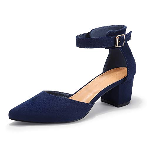 low block heel closed toe