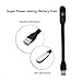 RunningSnail USB Reading Lamp, Flexible Mini LED Light with Touch Switch for Laptop, Desktop, Power Bank, 2 Pack (Black)
