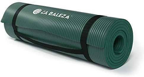 La Baleza 1/2-Inch Extra Thick Yoga Pilates Exercise Mat, Multiple Colors Available