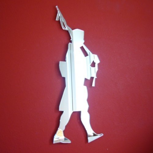 Sendmeamirror Bagpipe Player Mirror 45cm x 23cm