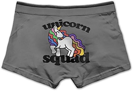 Ghhpws Unicorn Squad Men's Low Rise Boxer Briefs Underwear Trunks M Ash