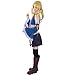 miccostumes Women's Costume Anime Cosplay Fullset Tube Top Skirt with Belt Waist Bag and Whip(Small, Blue)