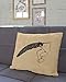 Kutita 18 x 18 inch Throw Pillow Covers,Harry Potter Glasses And Quill Accent Pattern Double-sided Sofa Cushion Cover Couch Bed Pillowcase Home Gift Decorative Hidden Zipper Design Cotton Polyester