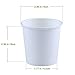 Gotopack 200 Pack 4oz Plain White Disposable Paper Cups Espresso Sampling Bathroom Cups