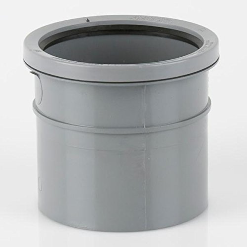 Brett Martin 110mm Single Socket Soil Pipe Coupler BS432G Grey