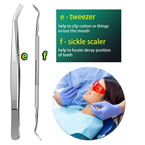 image for Antonki Dental Tools, 6 Pack Professional Teeth Cleaning Tools Pure St