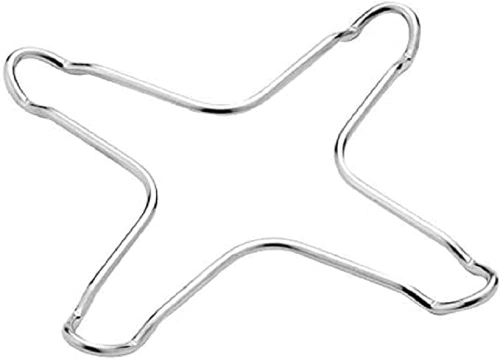 Café Ole T4287/C Trivet Ring Reducer for Gas Hobs Suitable for Stovetop Coffee Makers Moka Pots Percolators, Stainless Steel, 9.5 x 9.5 x 0.6 cm