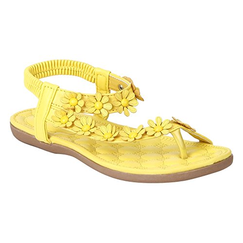 yellow flat sandals uk