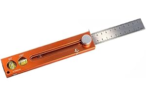 YobiLife Extendable Multifunctional Marking Level Aluminum Alloy Measuring Ruler With Bubble For Accurate Woodworking And Diy