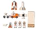 Tender Leaf Toys - Cosmic Rocket Set - 11 Pcs Wooden Rocket and Outer Space Themed Playset for Kids - Develop Imaginative Role Play and Science Interest - Age 3+