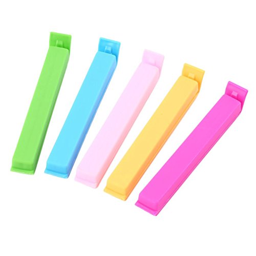 Click Here to See More Images 5pcs Food Snack Storage Seal Sealing Bag Clips Sealer Clamp Plastic Tool