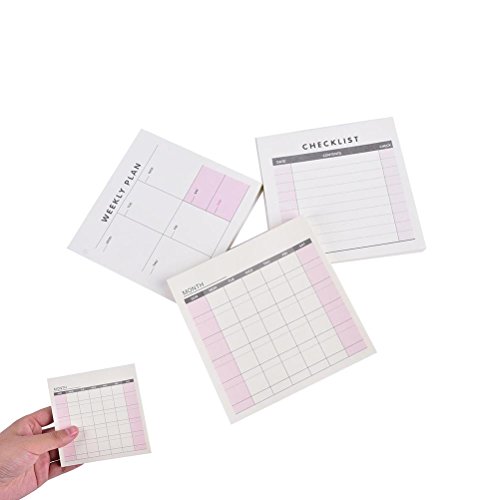 Buy JUNKE 3 Pads To Do List Daily Weekly Monthly Schedule Memorandum